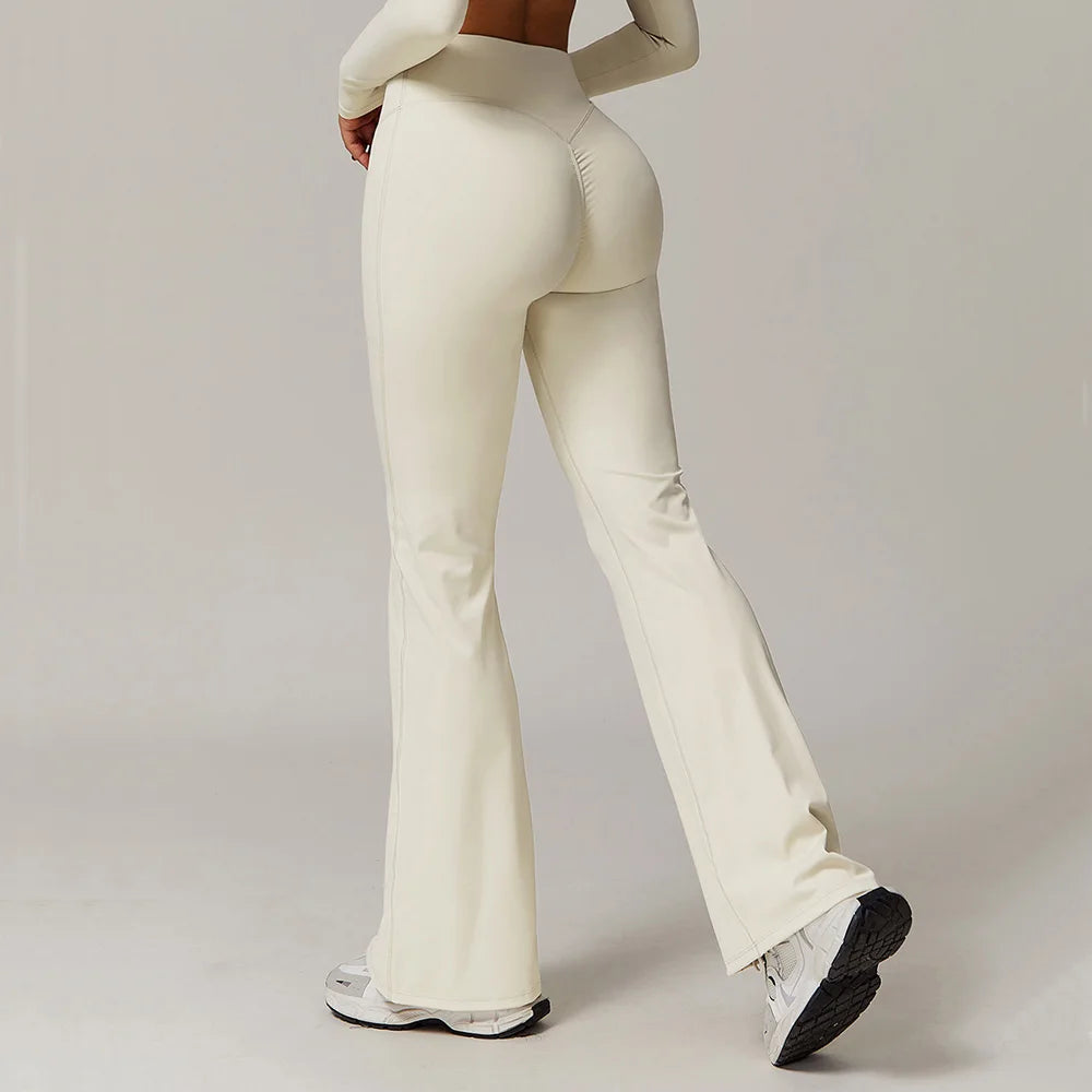 Contour Flow Flare Leggings - Apricot
